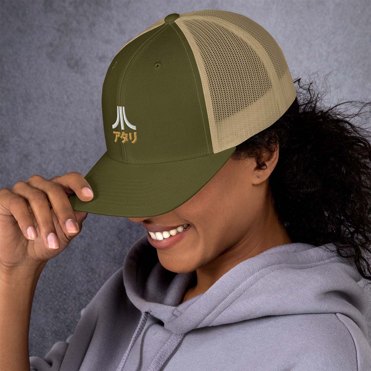 Katakana Retro Trucker Hat - Image 3